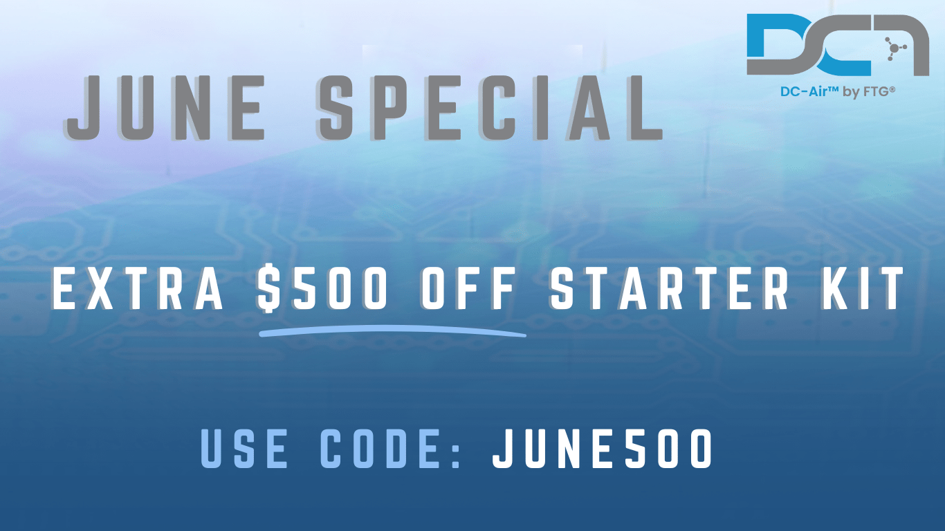 May Website Banner (3) DC-Air™ End of Year Specials: one sensor $6,499, 2 sensors $5999 ea., 3 sensors $5499 ea.